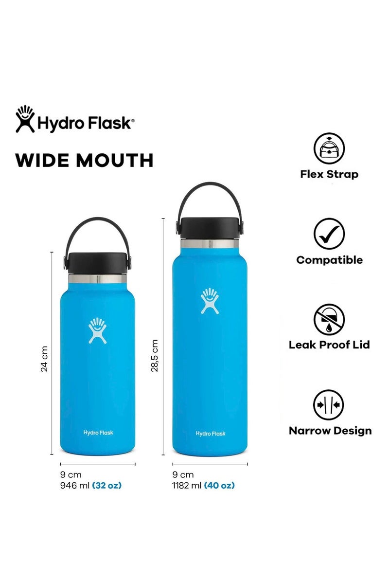 Hydro Flask Vacuum Insulated Water Bottle 32oz (handle cover style, strawless) - Image 3