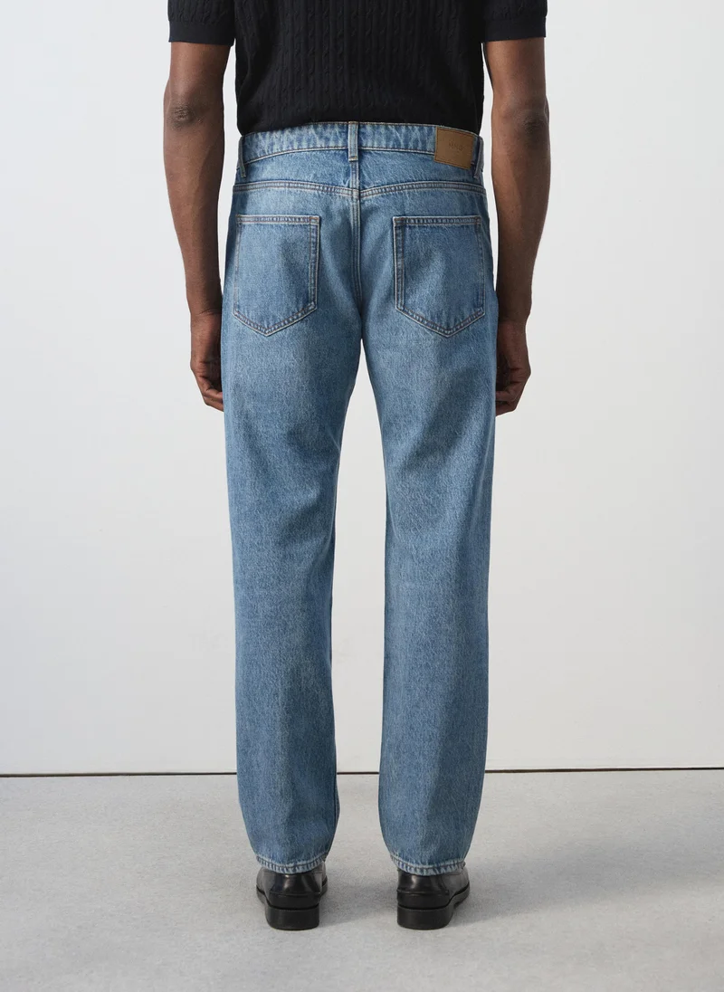 Mango Man TM-TEJANO MEDIO Bob Regular-Fit Jeans for Men | Best Price UAE
