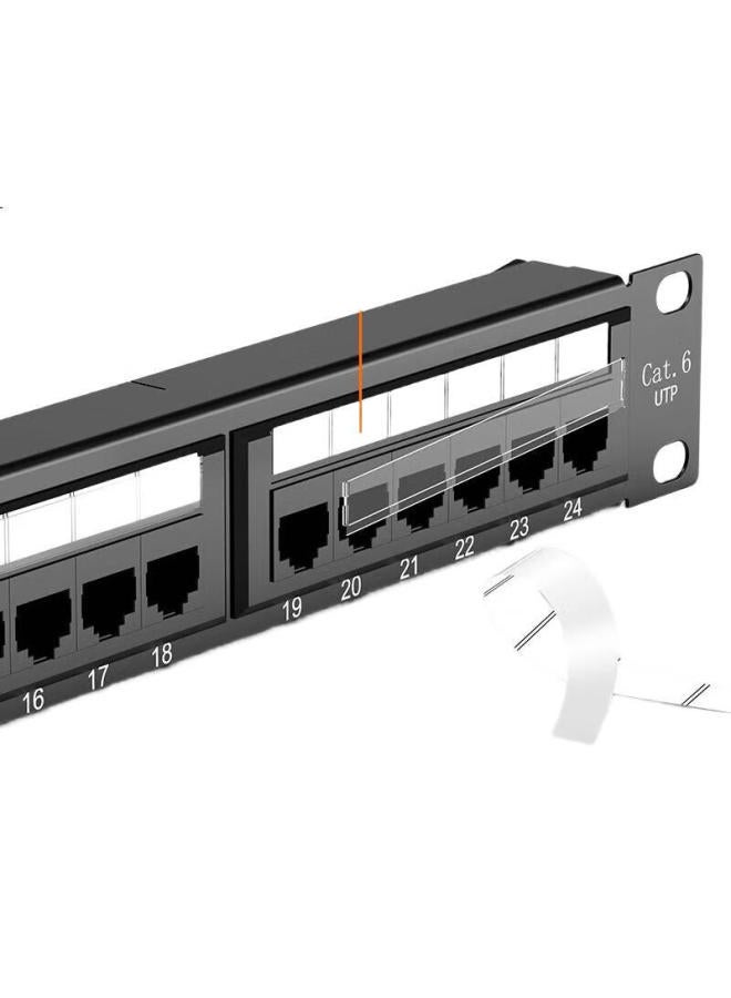 Sk-Link Cat6 Network Patch Panel 24 Ports, Cat6 19-Inch Rack-Mounted 1U Unshielded Cabinet, Engineering-Grade Gold-Plated Cable Management Rack, Network Cable Management Trough, Sk-P6 - Image 2