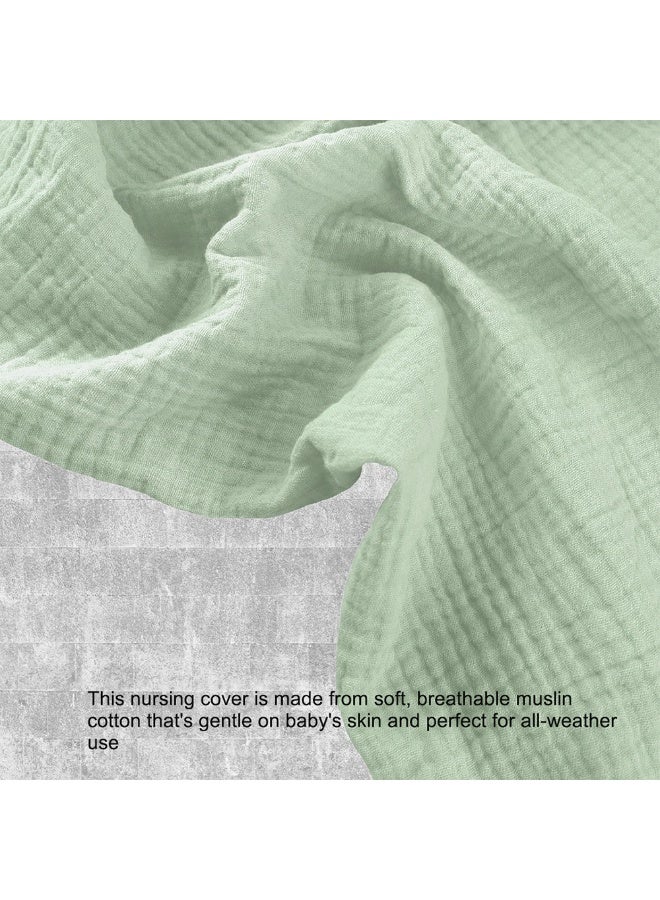 Cute 'n' Cuddle Nursing Breastfeeding Cover For Babies – Soft Breathable Cotton With Adjustable Neck Strap, Privacy For Moms, Lightweight & Stylish Nursing Shawl For Feeding In Public – Travel Friendly (One Size) - Image 2