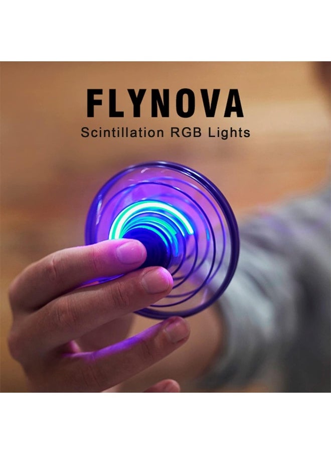 Hand Operated Drones Flying Mini 360° Rotation Flying Ball  With Shining LED Lights Small UFO Toys Black