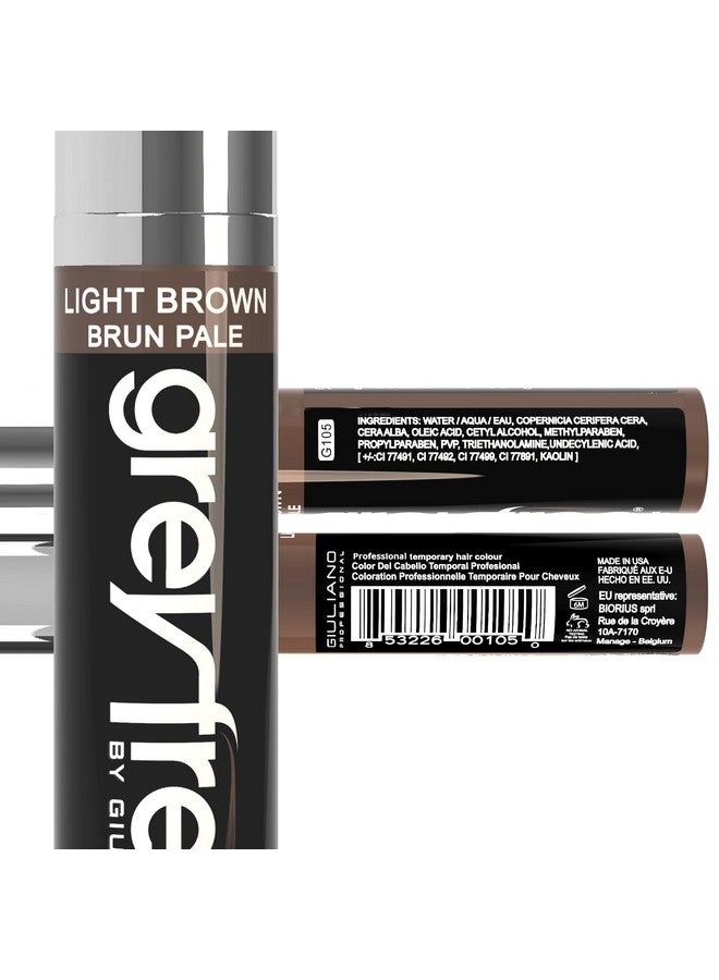 Greyfree Root touch up hair mascara temporary cover conceal gray roots hair lines eyebrows mens mustache and beards Light-Brown - Image 4