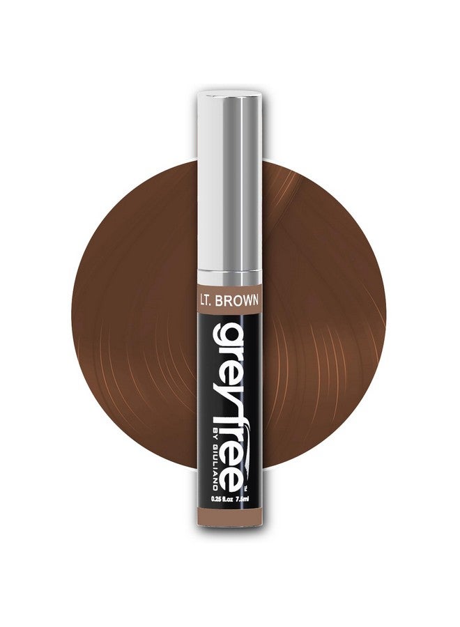 Greyfree Root touch up hair mascara temporary cover conceal gray roots hair lines eyebrows mens mustache and beards Light-Brown - Image 1