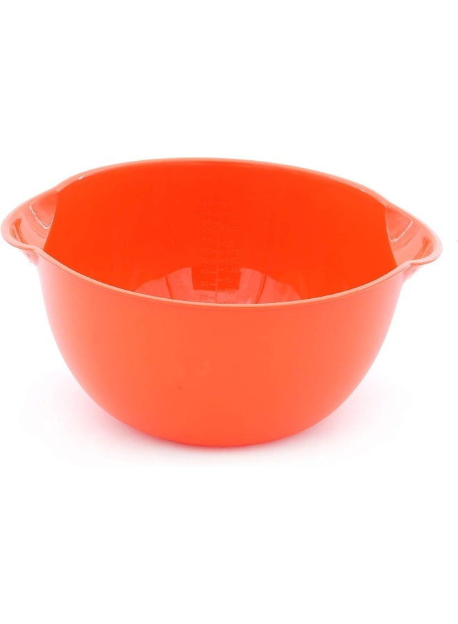 Mintra Home Mixing Bowl w/Colander (Large 4.5L, Orange) - Image 3