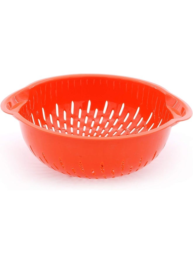 Mintra Home Mixing Bowl w/Colander (Large 4.5L, Orange) - Image 2