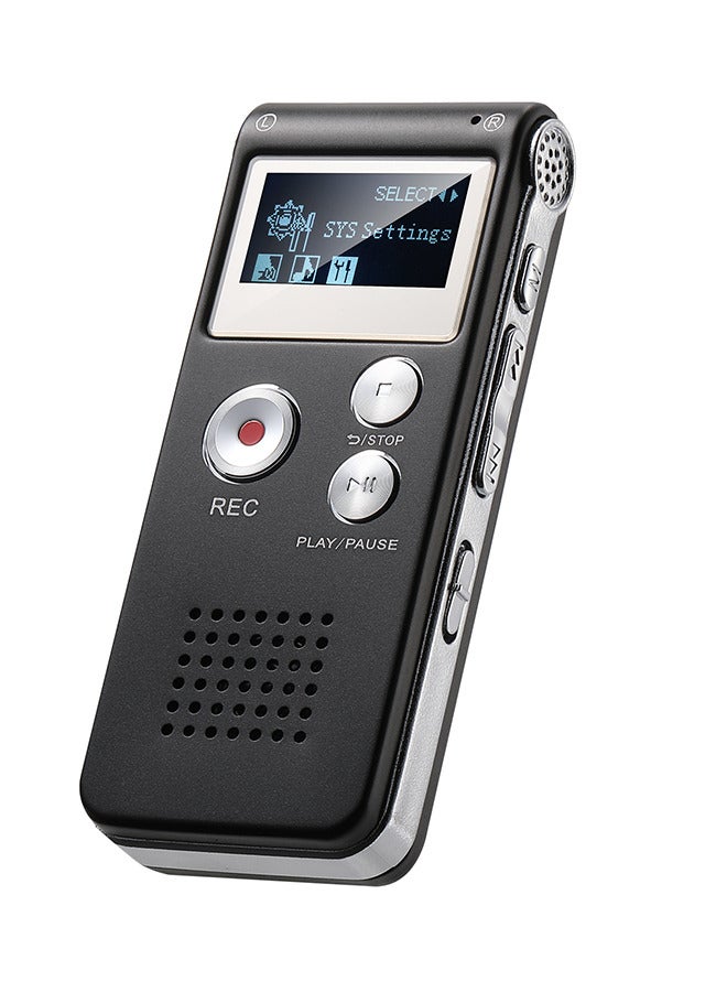 128GB Digital Voice Recorder Mini Audio Recording Device with Playback for Lectures Meetings, Dictaphone with Noise Reduction - Image 1