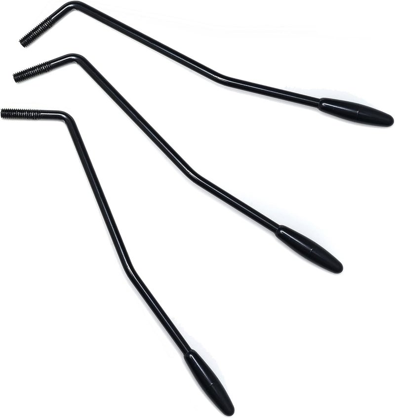 Mihey 3 Pieces 5mm Thread Tremolo Arm Whammy Bar for Fender Stratocaster Electric Guitar Tremolo System Black - Image 1