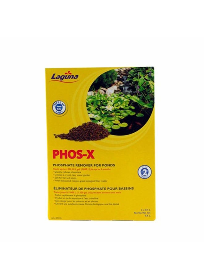 Laguna Phos-X Phosphate Remover, Water Treatment , 2-Pack, Net Vol. 0.8 L - Image 1