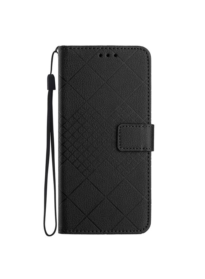 S-TOP Case For iPhone 13 Pro Max Rhombic Grid Texture Leather Phone Case - Image 2
