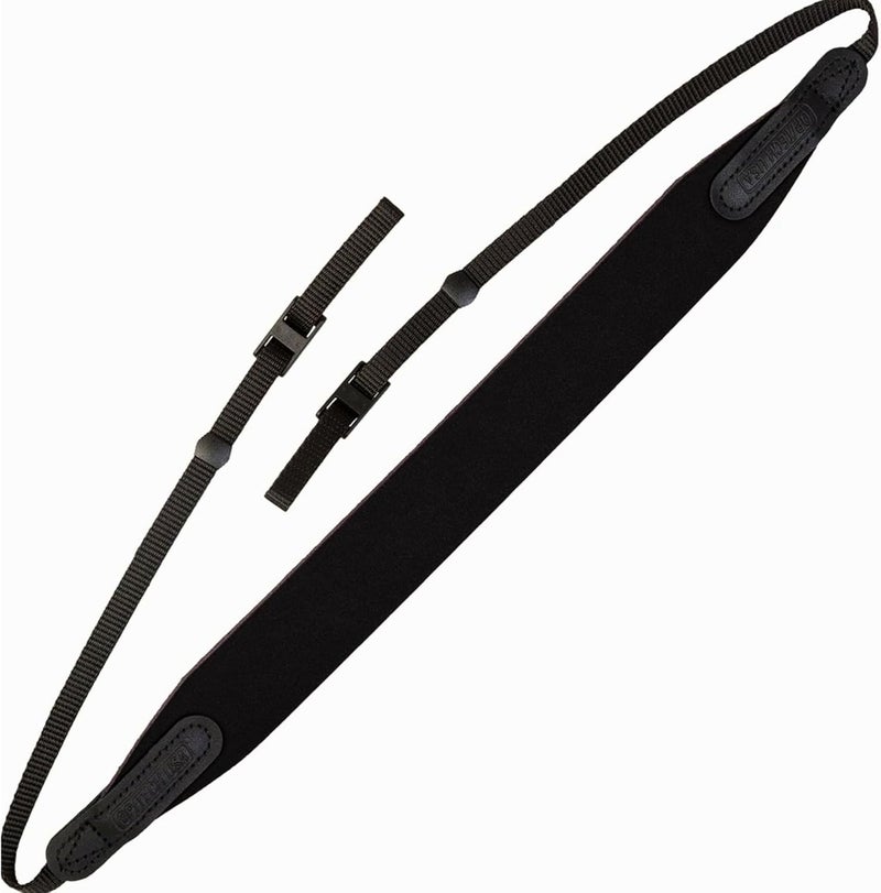 OP/TECH USA E-Z Comfort Neoprene Neck Strap - Lightweight, Padded, Adjustable Strap for DSLR, Mirrorless & Binoculars (Black) - Made in USA - Image 1