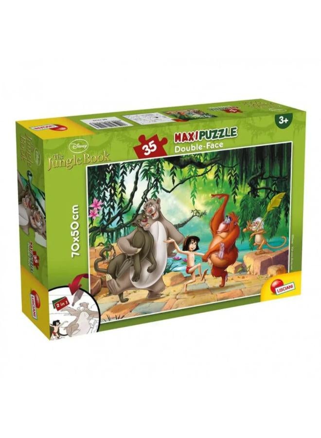 Lisciani Jungle Book Double-Face Maxi Puzzle – 35 Pieces - Image 1