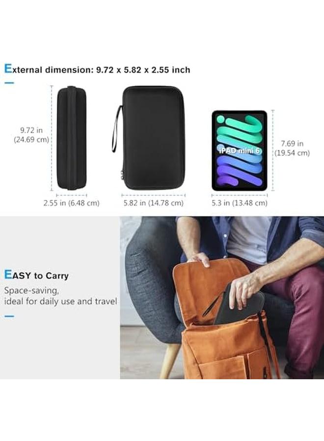 Procases Electronic Accessories Organizer Travel Organizer Bag For Electronics Accessories Charger Cord Portable External Hard Drive Usb Cables Power Bank Sd Memory Cards Black - Image 1