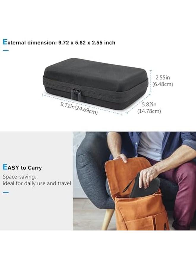 Procases Electronic Accessories Organizer Travel Organizer Bag For Electronics Accessories Charger Cord Portable External Hard Drive Usb Cables Power Bank Sd Memory Cards Black - Image 5