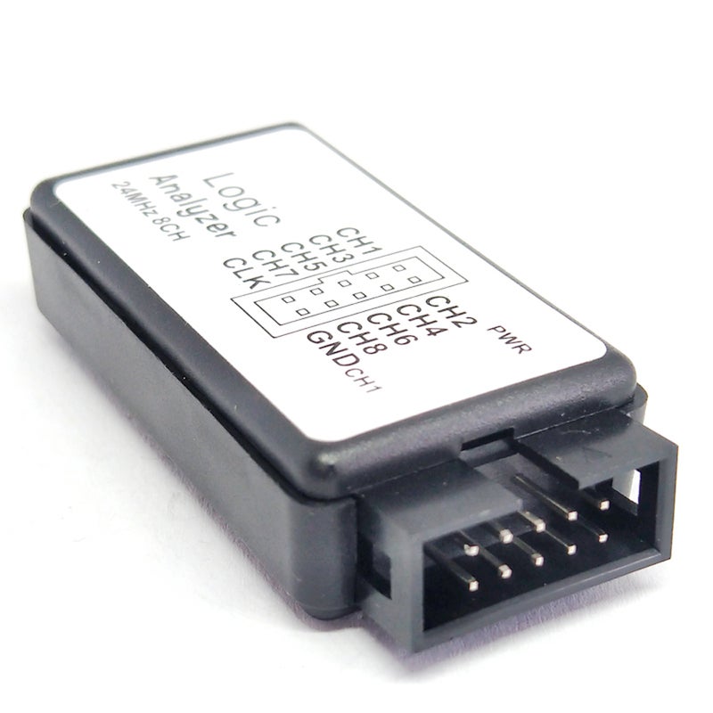 محلل منطقي USB 24 ميجاهرتز 8 قنوات أداة تصحيح أخطاء لوحات التحكم الدقيقة ARM FPGA 24 ميجاهرتز، 16 ميجاهرتز، 12 ميجاهرتز، 8 ميجاهرتز، 4 ميجاهرتز، 2 ميجاهرتز - Image 4