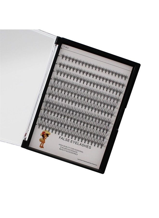 Bodermincer Large Box 200pcs 10D, 8-10-12-14mm Mixed Professional Makeup Individual Cluster Eye Lashes Grafting Fake False Eyelashes (12-14-16-18mm Mixed)  - Image 5