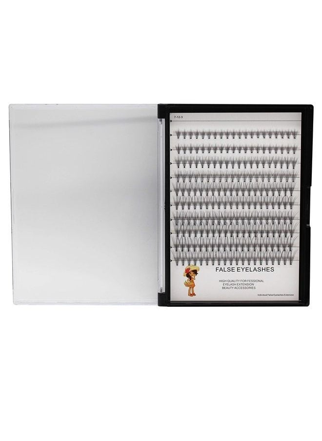 Bodermincer Large Box 200pcs 10D, 8-10-12-14mm Mixed Professional Makeup Individual Cluster Eye Lashes Grafting Fake False Eyelashes (12-14-16-18mm Mixed)  - Image 2