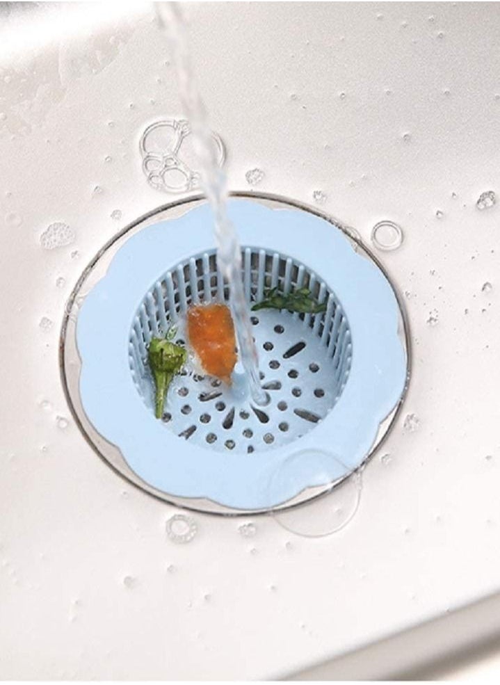 Sink Strainer Flower Shape Anti Clogging Filter Drainer Basket Cover Waste Hair Stopper for Kitchen Bathroom Blue - pzsku/Z8D76745AA382FBA57F9EZ/45/_/1656568949/93fe63b1-55e3-4f56-a864-ea8f9fd1bb12