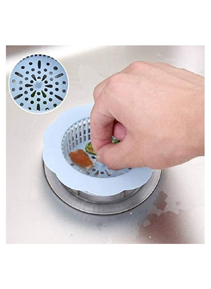 Sink Strainer Flower Shape Anti Clogging Filter Drainer Basket Cover Waste Hair Stopper for Kitchen Bathroom Blue - pzsku/Z8D76745AA382FBA57F9EZ/45/_/1656701067/ac57d4ad-c527-4a6e-a154-dd9b7a4619b1