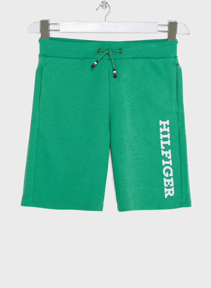 TOMMY HILFIGER Kids Side Logo Sweat Shorts