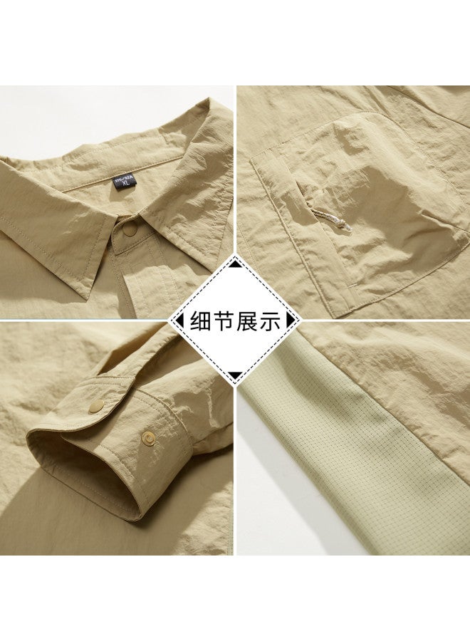 FOLUNSI men's Shirt - Uv Protection, Comfortable & Skin-friendly, Business Casual Daily Wear Lapel Jacket - Image 3