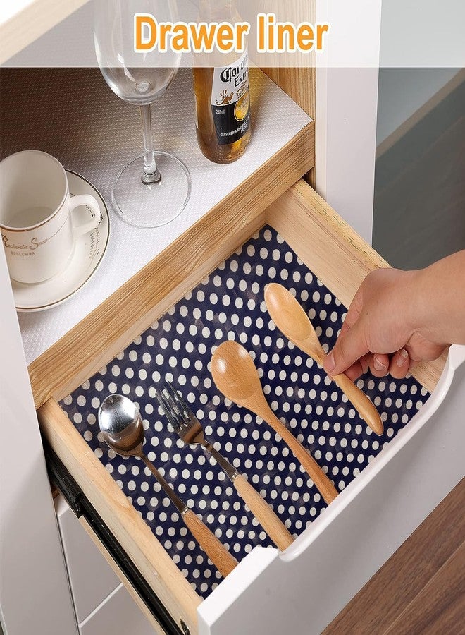 Vocal Store Anti-Slip Kitchen Cabinet Drawer Shelf Mat Liner Sheets Textured Multipurpose 5 Meter Roll, Blue - CDOJ6-P02-5M - Image 3