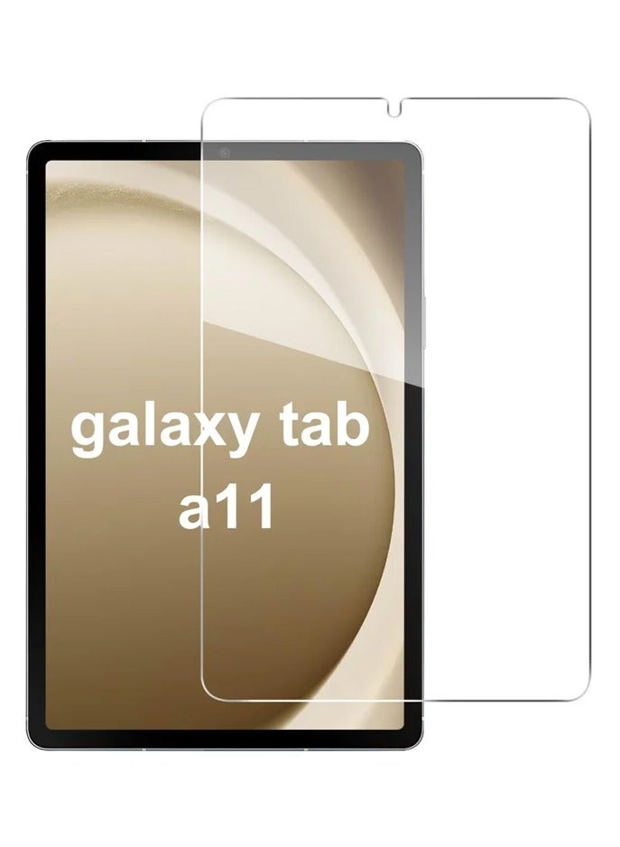 Tempered Screen Protector for Samsung Galaxy Tab A11, 9H Hardness Tempered Glass, Bubble Free Easy Installation, Full Coverage And Anti Scratch Case Friendly- Clear