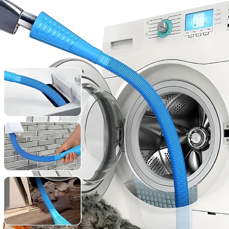 EBIEFLY Universal Dryer Vent Cleaner Kit with Vacuum Hose Attachment, Lint Brush, and Gloves - Image 3