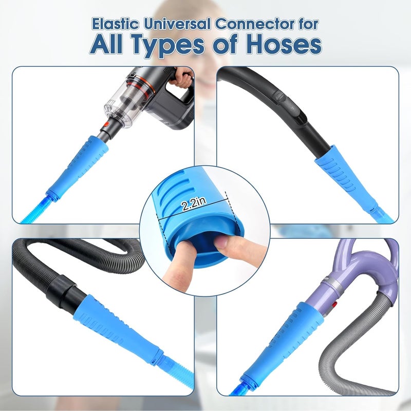 EBIEFLY Universal Dryer Vent Cleaner Kit with Vacuum Hose Attachment, Lint Brush, and Gloves - Image 2