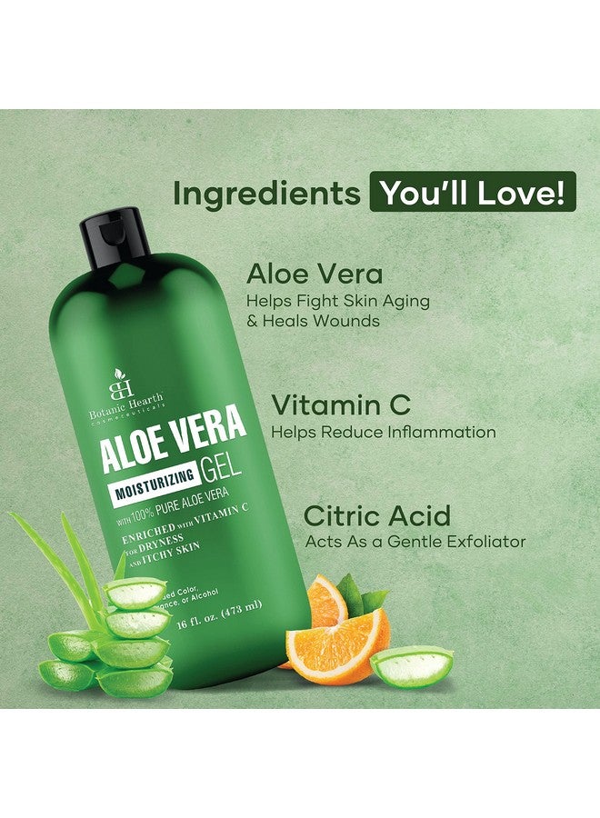 بوتانيك هيرث جل سائل من الصبار النباتي المهدئ - من الصبار الطبيعي النقي 100% والمُعصر على البارد، 16 أونصة سائلة - Image 2