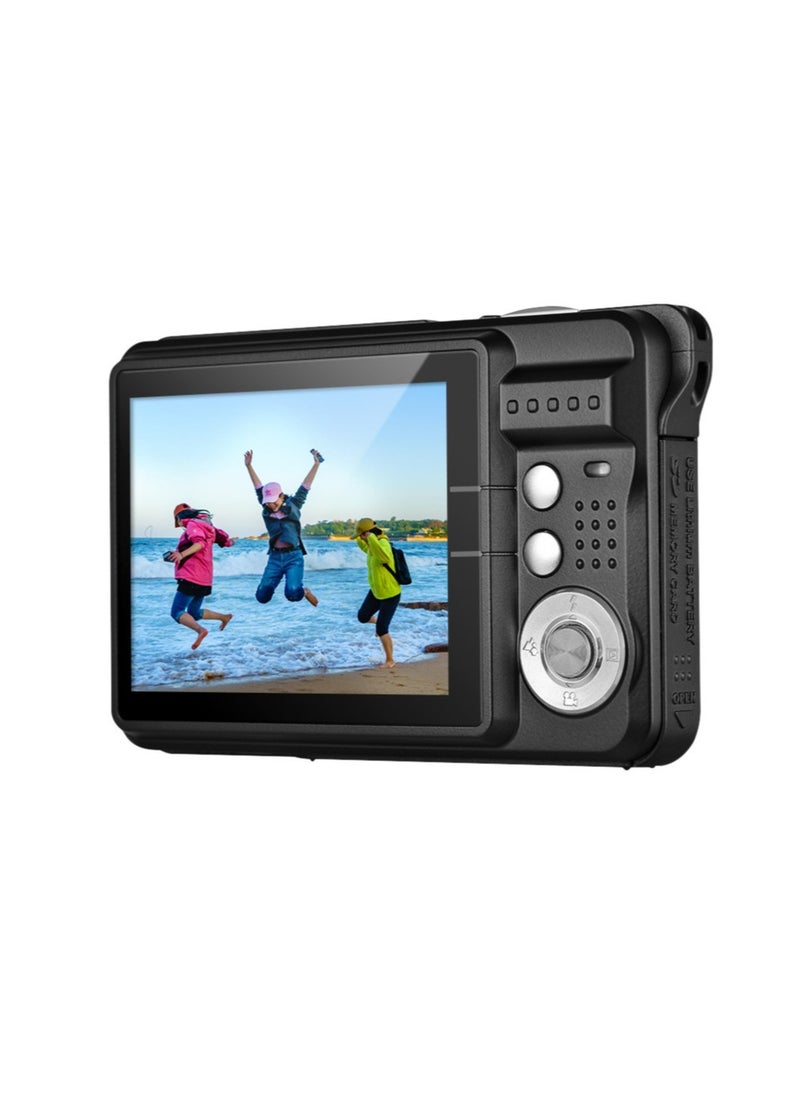 Generic كاميرا رقمية محمولة فيديو بدقة 1080P 48MP مضادة للاهتزاز 8X زووم شاشة LCD بحجم 2.7 إنش كشف الوجه التقاط الابتسامة بطارية ليثيوم مدمجة  - Image 4