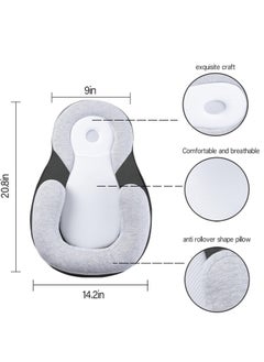 Generic Baby Lounger Pillow, Baby Pillows for Sleeping for Newborn, Baby Snuggle Nest Sleeper Lounger for Newborn with Soft & Breathable Head Support Pillow for Newborn Prevent Flat Head  - Image 2