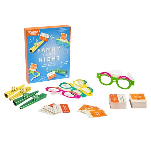 Ridley's Ridleys Family Games Night Includes 2 Games Kazoo That Tune and Who Am I PartyGroup Games Ideal for Ages 8 Includes All Needed Supplies and Instructions Makes a Great Gift Idea - Image 1