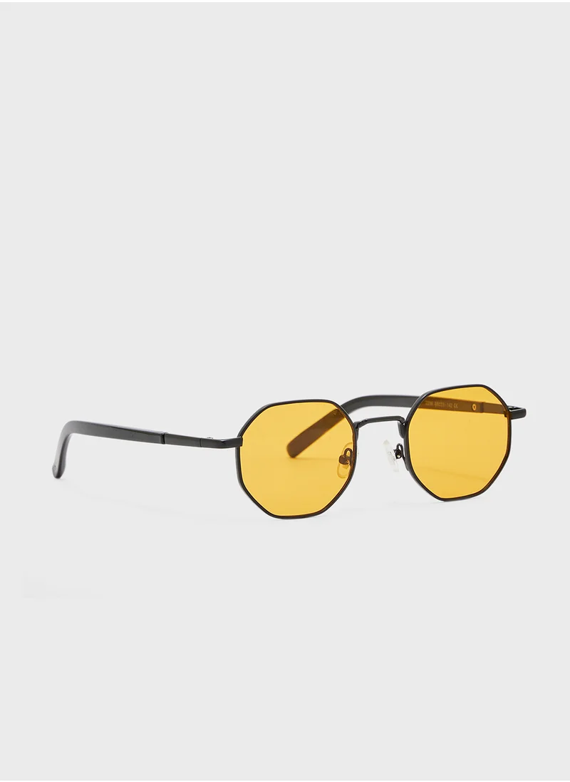 Seventy Five Pentagoan Retro Sunglasses