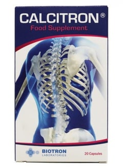 Calcitron, Calcium Supplement, For Bone Health - 20 Capsules