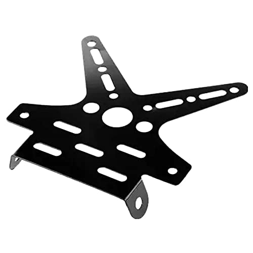 Ramanta Motorcycle Registration Number License Plate Holder Tail Tidy Adjustable Aluminum Alloy Holder Mount Bracket Compatible for Xpulse 200 BS6 (Black, 1 PCs) - Image 4