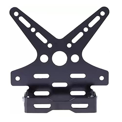 Ramanta Motorcycle Registration Number License Plate Holder Tail Tidy Adjustable Aluminum Alloy Holder Mount Bracket Compatible for Xpulse 200 BS6 (Black, 1 PCs) - Image 1
