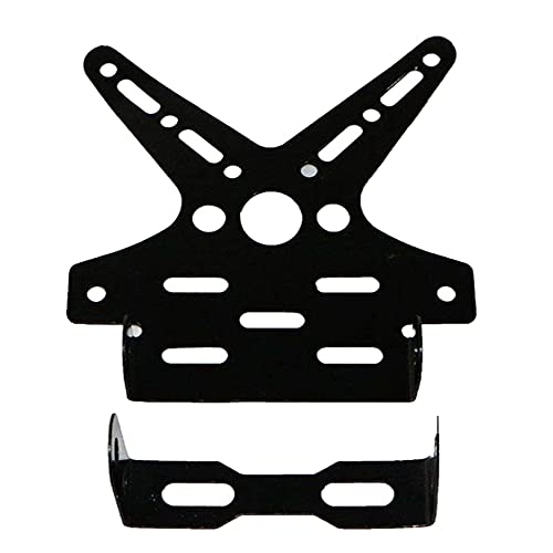Ramanta Motorcycle Registration Number License Plate Holder Tail Tidy Adjustable Aluminum Alloy Holder Mount Bracket Compatible for Xpulse 200 BS6 (Black, 1 PCs) - Image 5