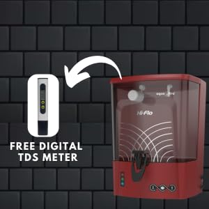AQUAULTRA فلتر تنقية مياه الكرز أكوالتا للاستخدام المنزلي بتقنية ROUV سعة 9 لتر خزان شفاف مؤشر LED مجموعة تركيب مجانية جهاز قياس TDS معتمد من ISI شبكة خدمات ضخمة مثالي للاستخدام المنزلي - Image 2
