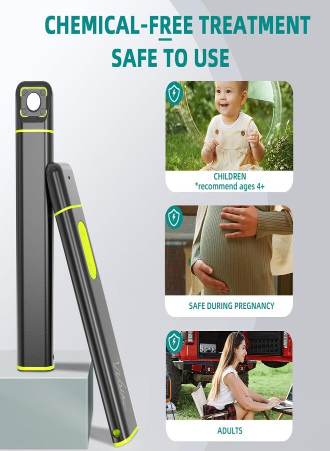 Vibis Insect Bite and Sting Relief, Rechargeable Bug Bite Itch Relief Thing for Mosquito Bites, Chemical-Free Insect Bite Healer, Fast Symptom Relief from Itching and Swelling - Grey - Image 4