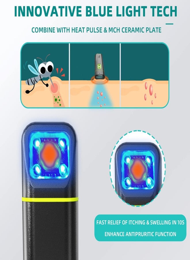 Vibis Insect Bite and Sting Relief, Rechargeable Bug Bite Itch Relief Thing for Mosquito Bites, Chemical-Free Insect Bite Healer, Fast Symptom Relief from Itching and Swelling - Grey - Image 3
