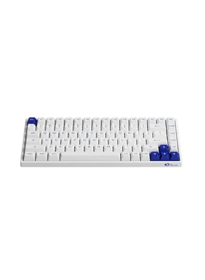 AKKO AKKO 3084B Plus White & Blue Multi-Mode Keyboard - V3 Cream Yellow  - Image 2