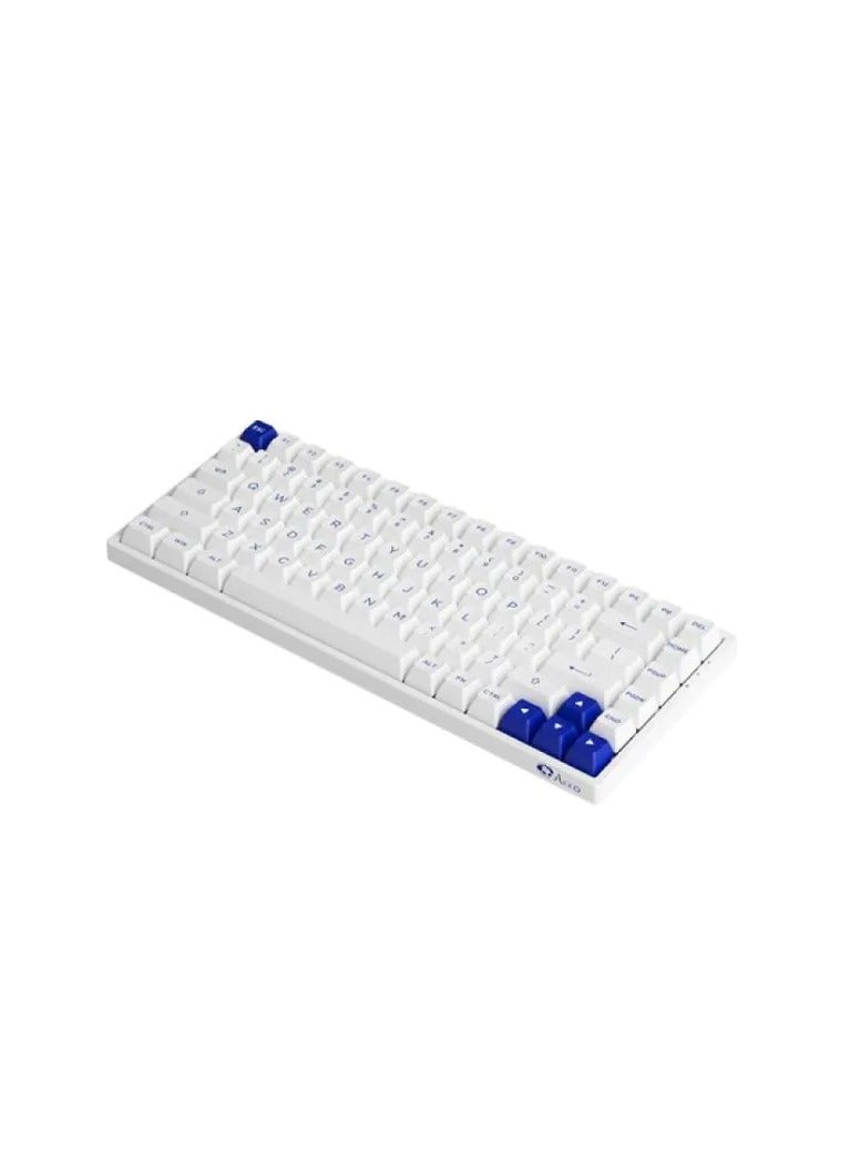 AKKO AKKO 3084B Plus White & Blue Multi-Mode Keyboard - V3 Cream Yellow  - Image 3