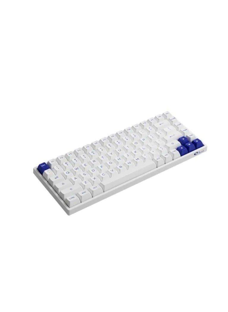 AKKO AKKO 3084B Plus White & Blue Multi-Mode Keyboard - V3 Cream Yellow  - Image 4
