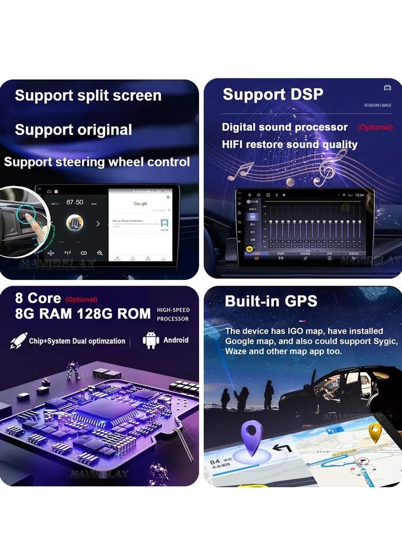رايموس - شاشة لكزس Ls430 Android 8GB RAM 128GB دعم الذاكرة Apple Carplay Android Auto Wireless QLED شاشة تعمل باللمس تشمل كاميرا للرؤية الليلية AHD تدعم بطاقة SIM دعم Bluetooth DSP التحكم في المناخ - Image 1
