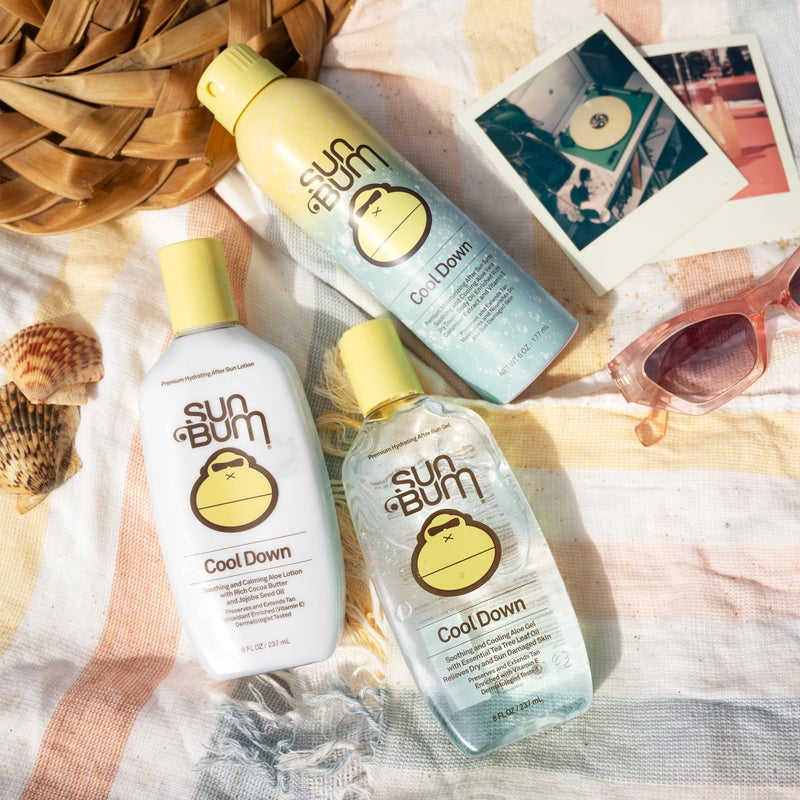 Sun Bum صن بوم كول داون جل الألوة فيرا - عناية نباتية بعد الشمس لتهدئة وترطيب حروق الشمس - 8 أوقية - Image 3