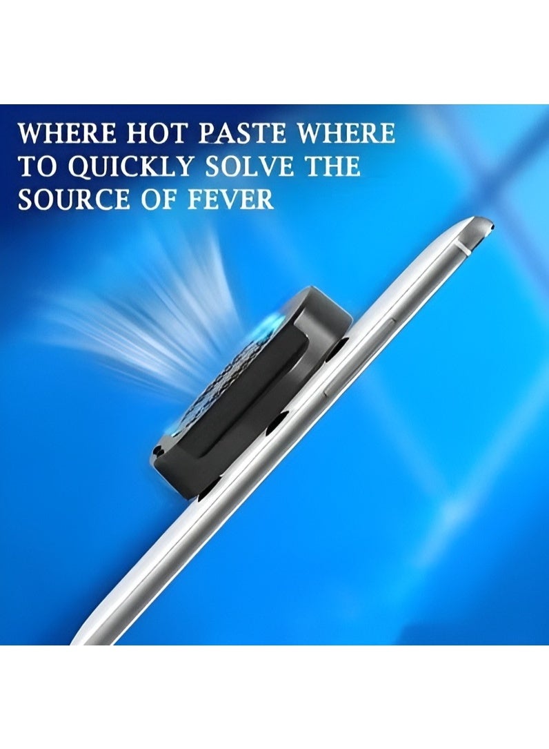Instant Cooling Phone Fan  - Material ABS Lightweight Ergonomic Design - USB Connection - Durable to Reduce Phone Heat While Gaming - Cable Length 1 Meter - Operates on 5V - Black Color - Image 3