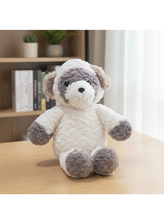 DANUBE HOME دب محشو أبيض ورمادي 42 سم - دب محشو فائق النعومة للأطفال والرضع | لعبة محشوة مريحة للحضانة، عيد الميلاد وهدايا الأطفال | عالية الجودة - Image 1