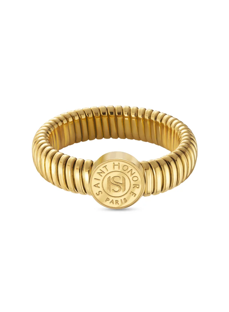 سانت هونور Tubogas Gold Plated Ring for Women with Coin Motif Size-54