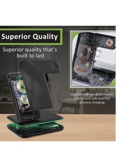 Generic Wireless Charger-3 in 1 Charging Station with USB Data Cable Charging Station for iPhone 14/13/12/11 Pro/XS, Air Pods 3/2/1/pro, iWatch Series, Samsung and Qi-Certified Phones  - Image 5