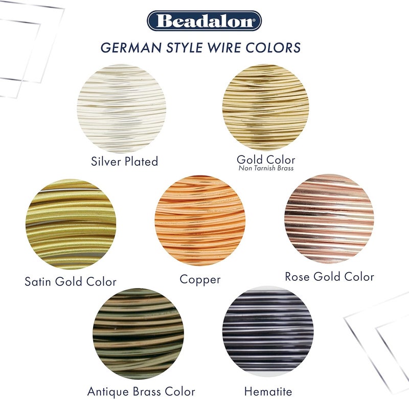 Beadalon German Style Wire Half Round Gold 22 Gauge025 in5 m164 ft - Image 3